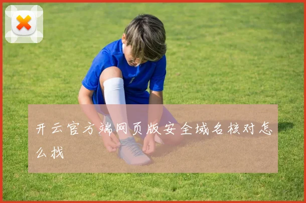 开云官方端网页版安全域名核对怎么找